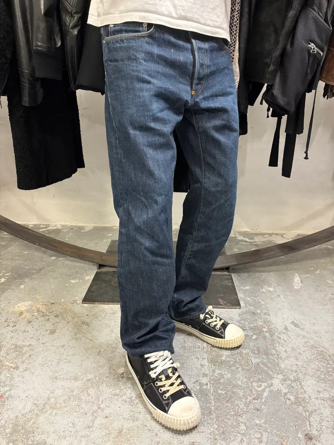 2000s Dior by Hedi Slimane Blue Straight Denim Jeans (M) wlAINbU 1