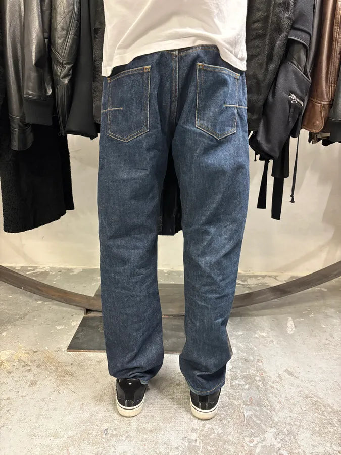 2000s Dior by Hedi Slimane Blue Straight Denim Jeans (M) wlAINbU 2