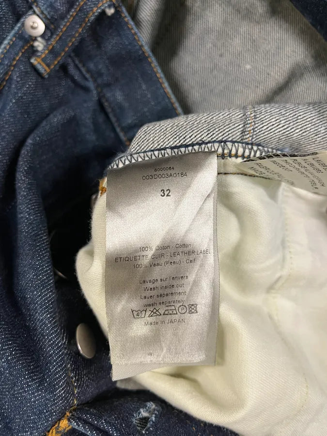 2000s Dior by Hedi Slimane Blue Straight Denim Jeans (M) wlAINbU 8