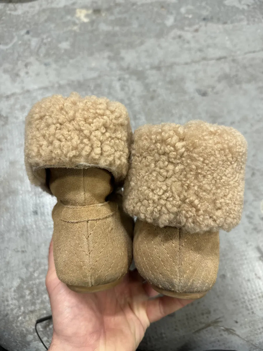 2000s Dior Camel High Boxing Fur Shoes (37eu/us5) eMDebic 4
