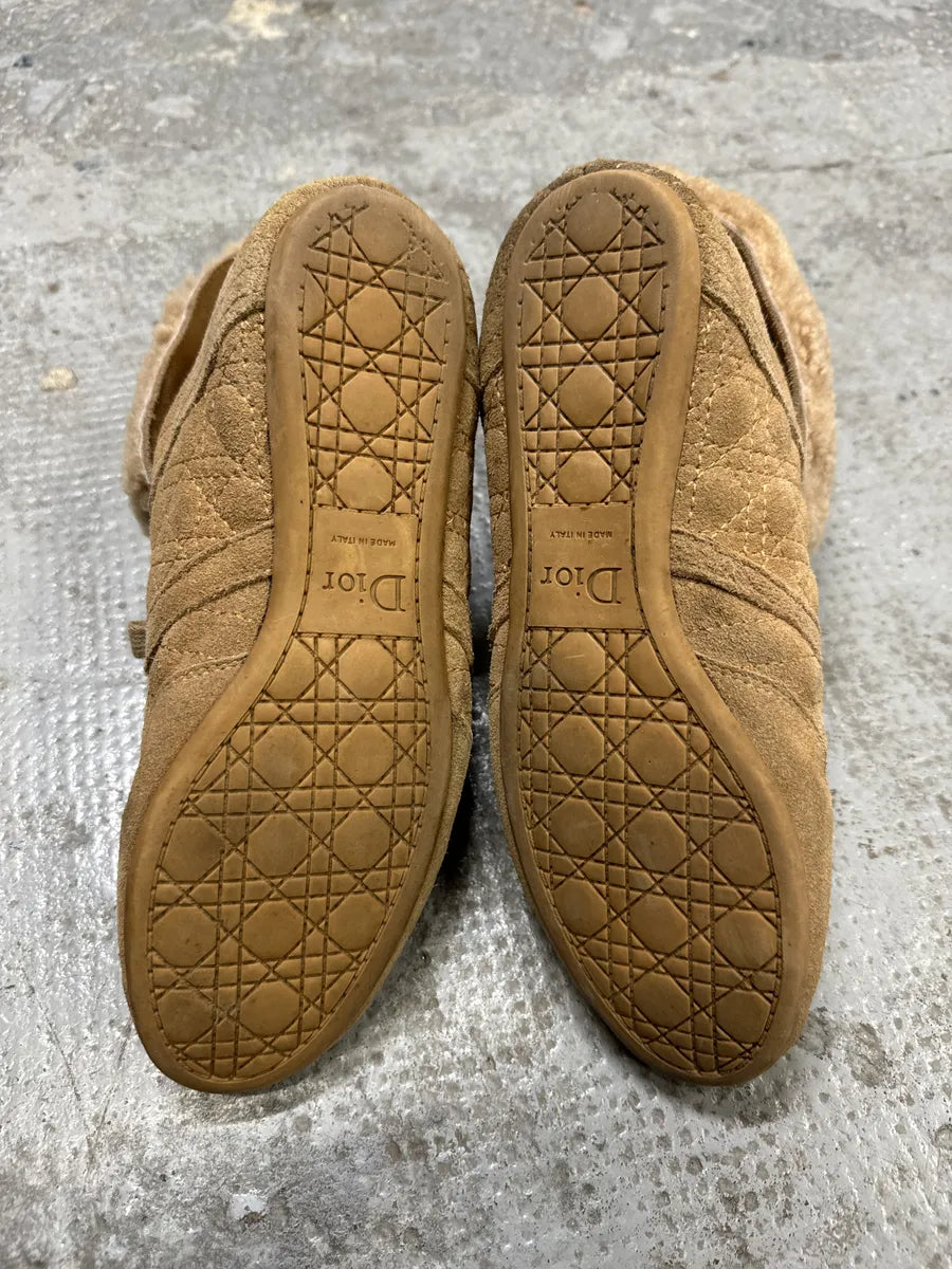 2000s Dior Camel High Boxing Fur Shoes (37eu/us5) eMDebic 5