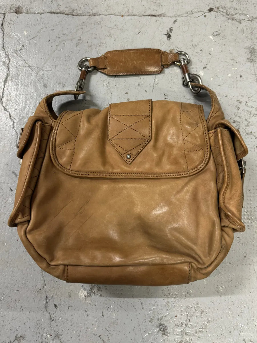 2000s Dior Camel Leather Hobo Cabas Handle Bag (OS) UcpRQbW 1
