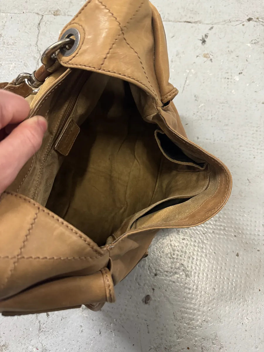 2000s Dior Camel Leather Hobo Cabas Handle Bag (OS) UcpRQbW 6