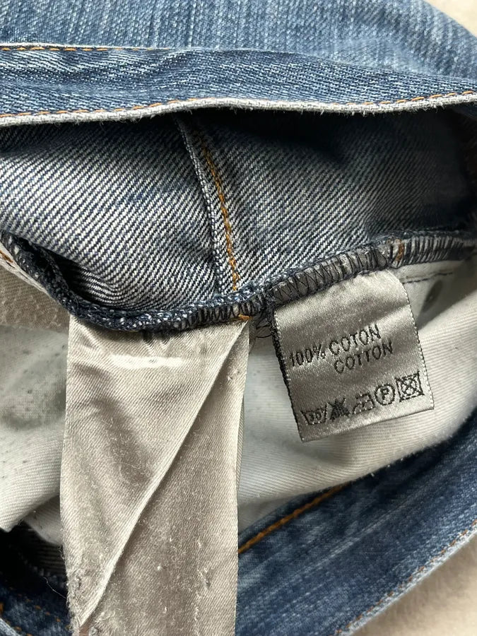 2000s Dior Classic Blue Faded Straight Denim Jeans iHWkSbg 13