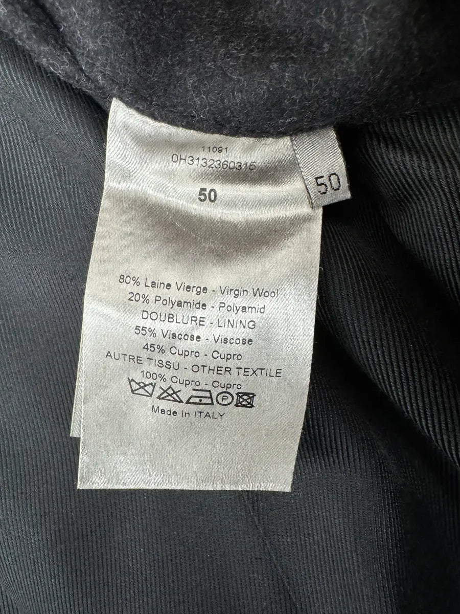 2000s Dior Grey Classy Wool Caban Jacket IGEgtEh 11