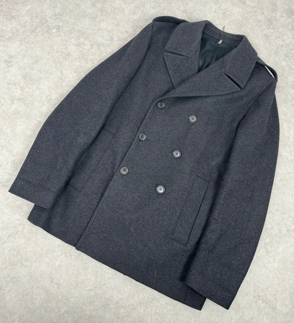 2000s Dior Grey Classy Wool Caban Jacket IGEgtEh 3