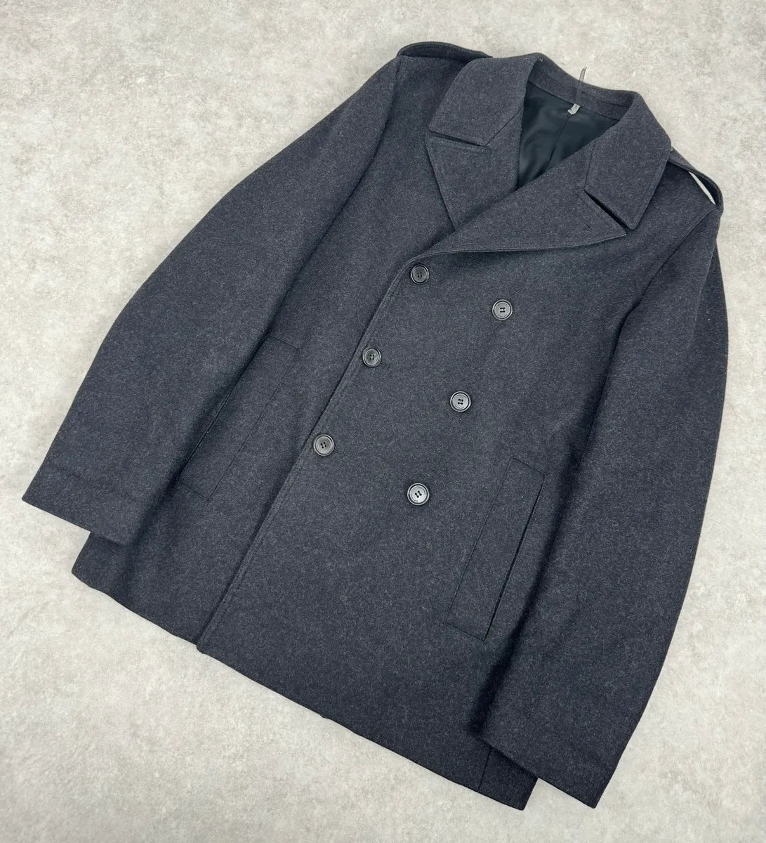2000s Dior Grey Classy Wool Caban Jacket IGEgtEh 3