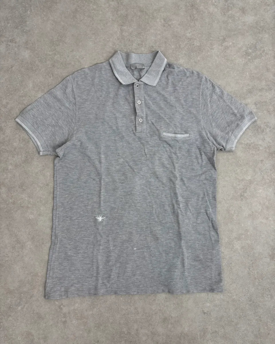 2000s Dior Grey Polo Shirt MHfPIBP 1