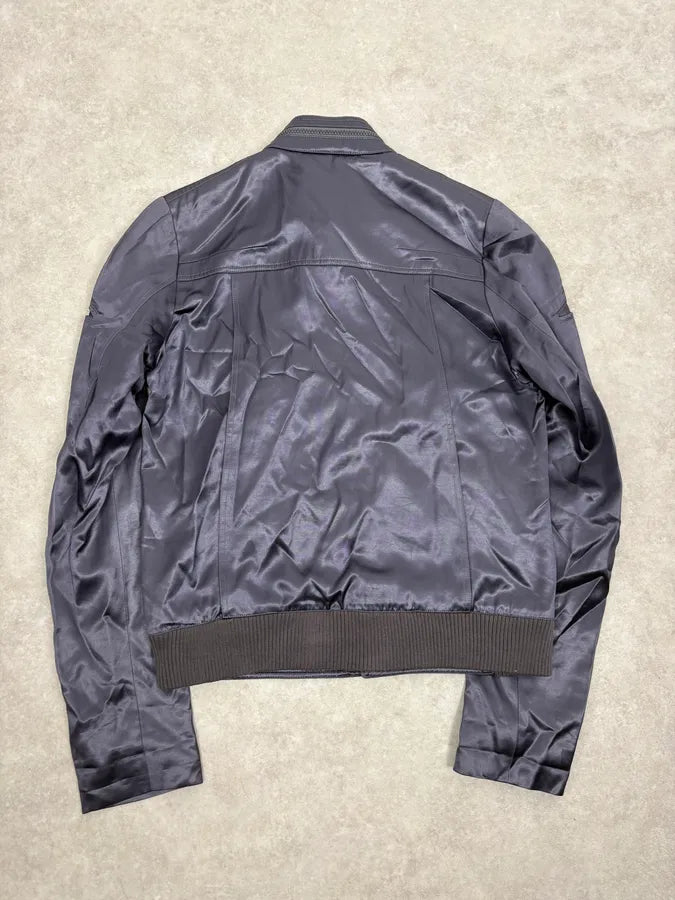 SS2006 Dior Grey Satin Avant-Garde Cargo Jacket by Hedi Slimane FVMIHpM 5