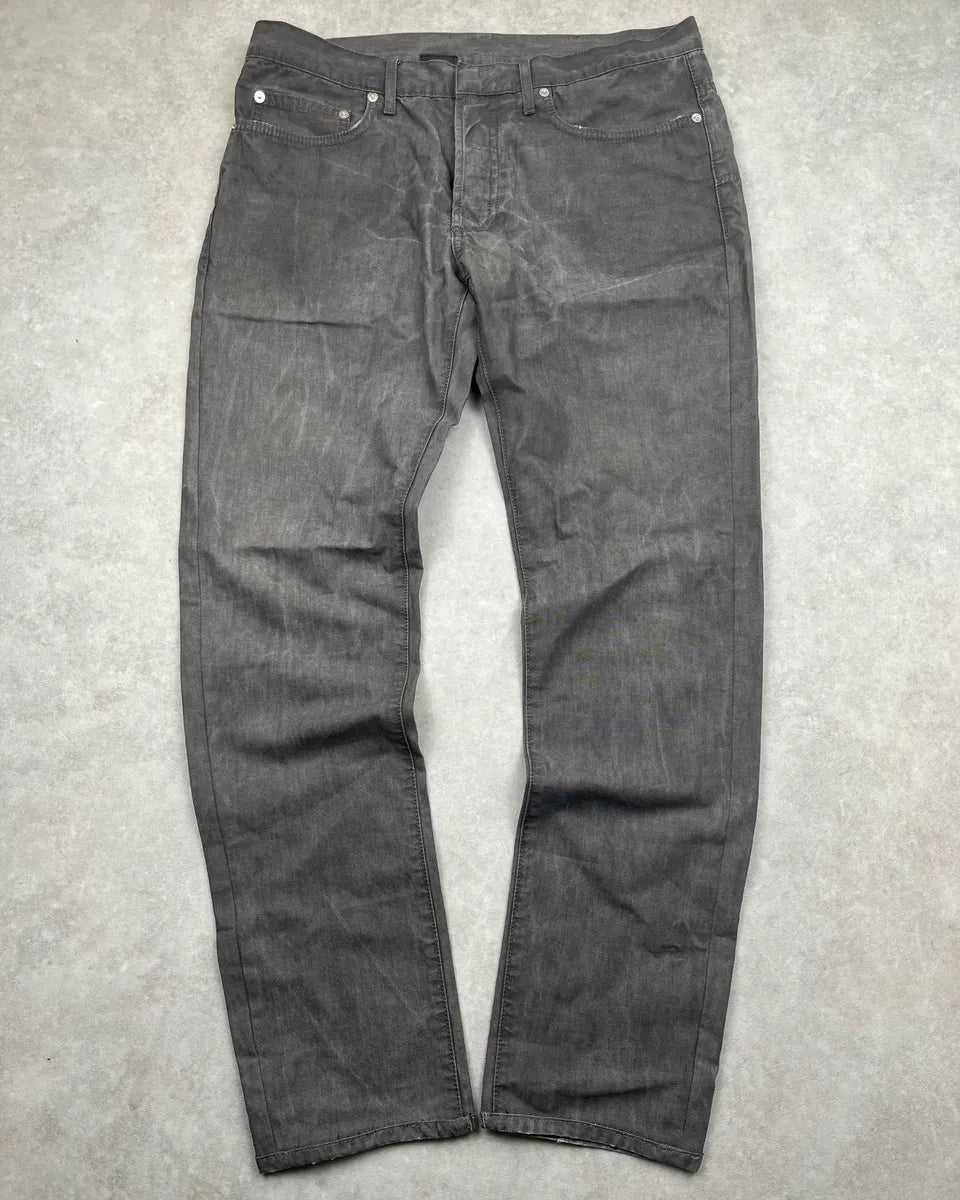 2010s Dior Grey Washed Slim Denim Jeans by Kris Van assche IrVsXWF 0