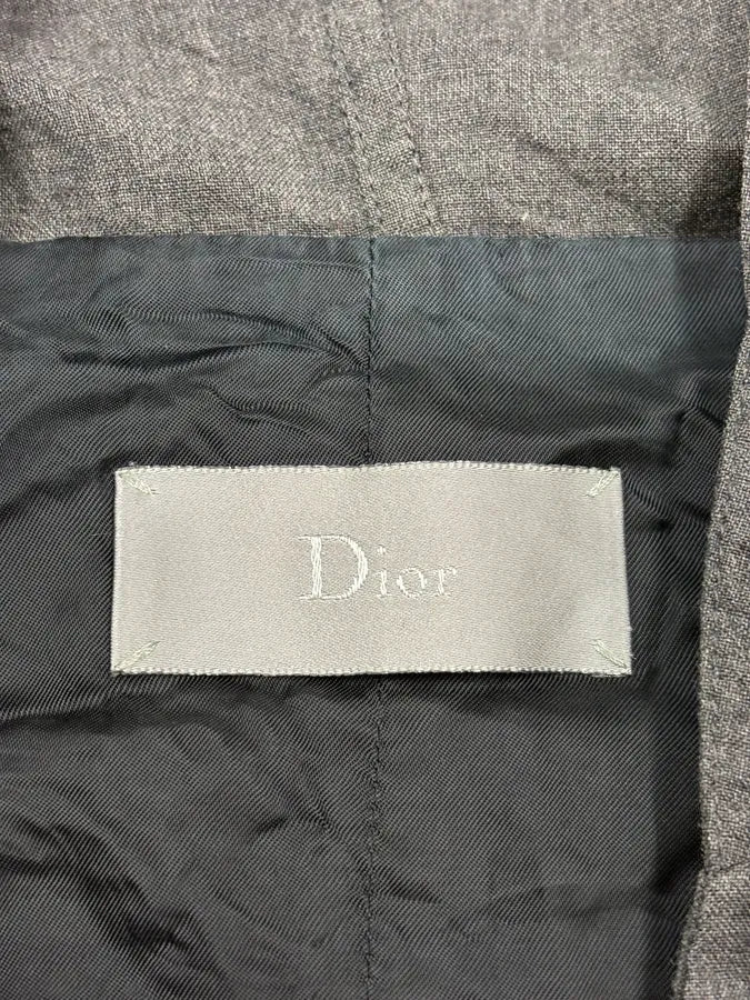 SS2010 Dior Grey Wool Hooded Vest by Kris Van Assche ooMZzfC 8
