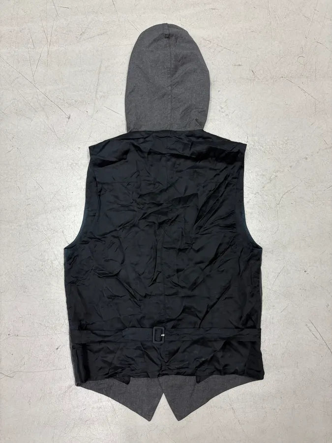 SS2010 Dior Grey Wool Hooded Vest by Kris Van Assche ooMZzfC 5