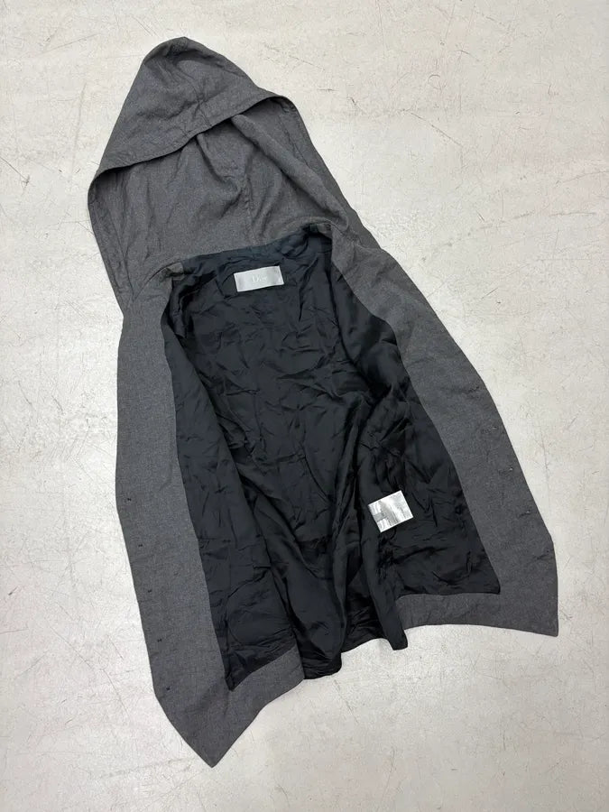 SS2010 Dior Grey Wool Hooded Vest by Kris Van Assche ooMZzfC 6
