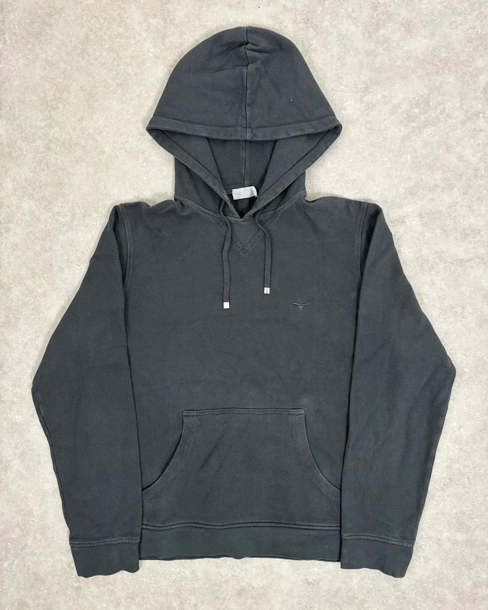2000s Dior Homme Grey Logo Hoodie ijLdQee 0