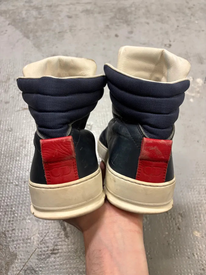 2000s Dior Homme Navy & Red High Top Sneakers MLHJPNu 8