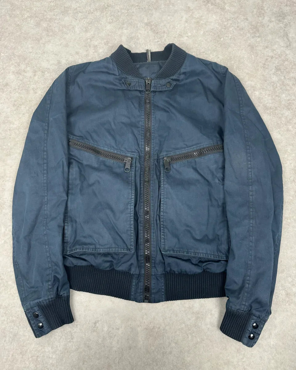 2000s Dior Navy Light Bomber Jacket kbCZyhk 0