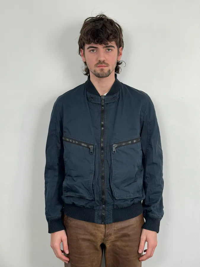 2000s Dior Navy Light Bomber Jacket kbCZyhk 1