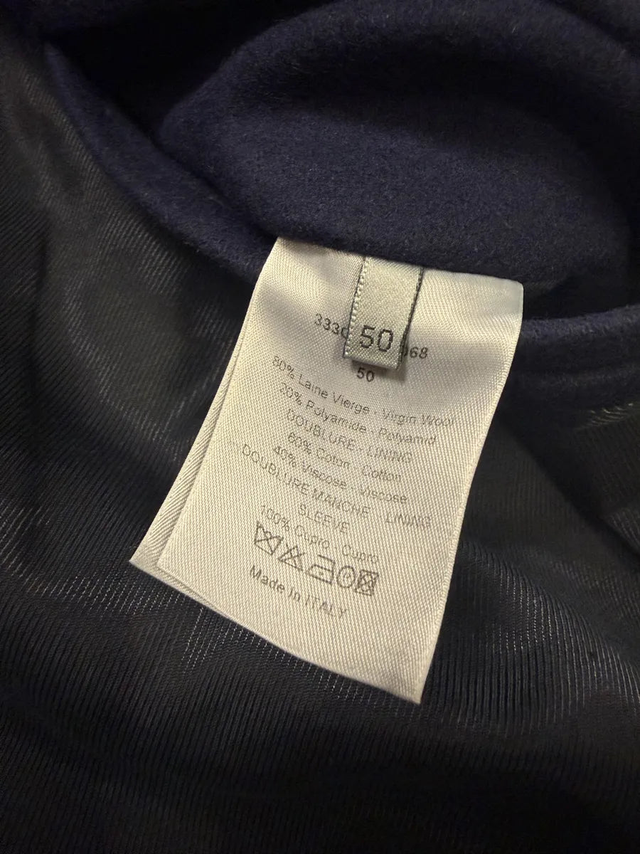 2000s Dior Navy Wool Classy Light Pea Coat lEFADgh 10