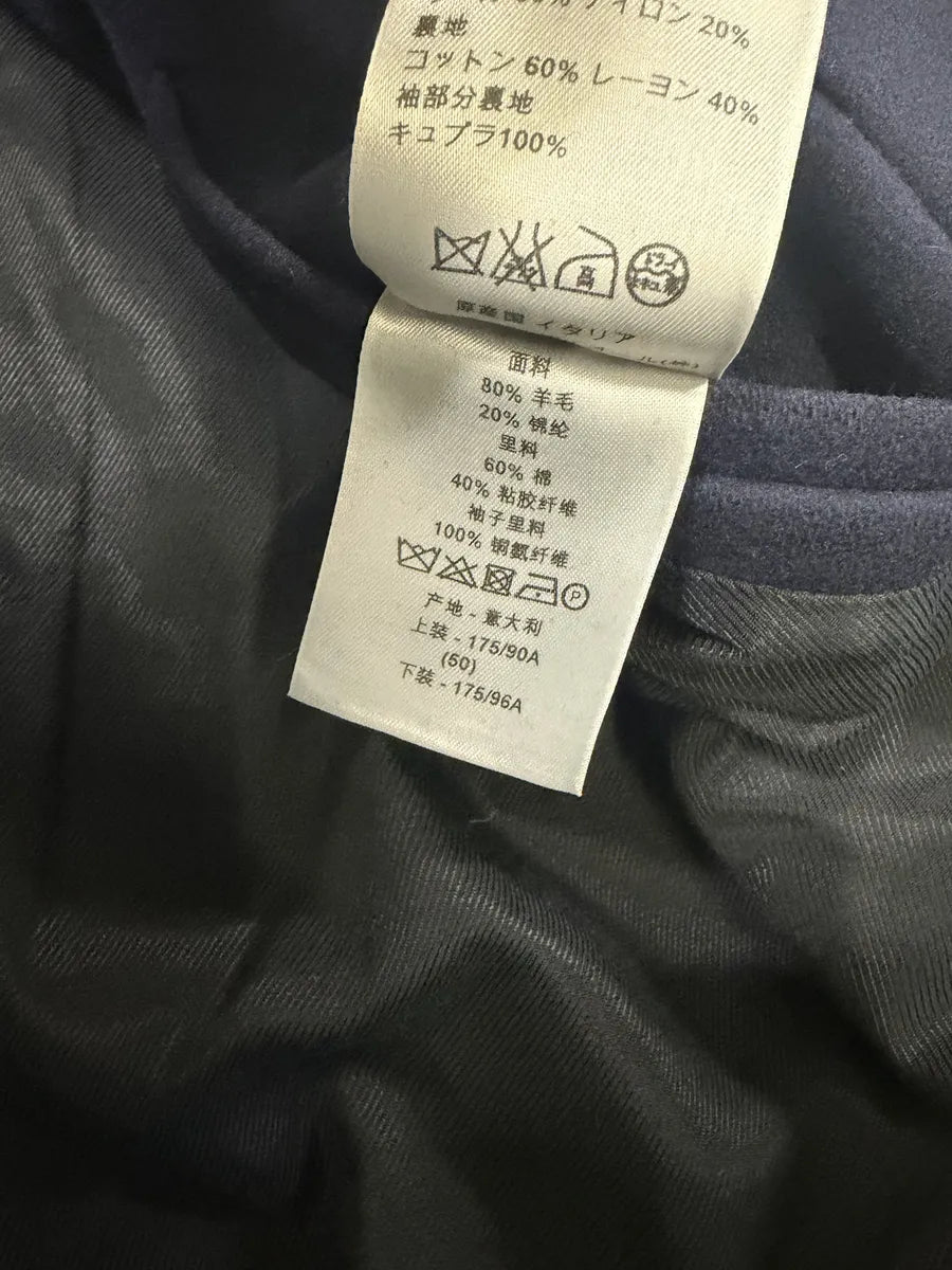 2000s Dior Navy Wool Classy Light Pea Coat lEFADgh 9