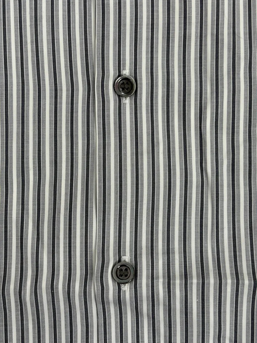 SS2008 Dior Premium White Blue & Grey Striped Classy Shirt ADhvQQr 7