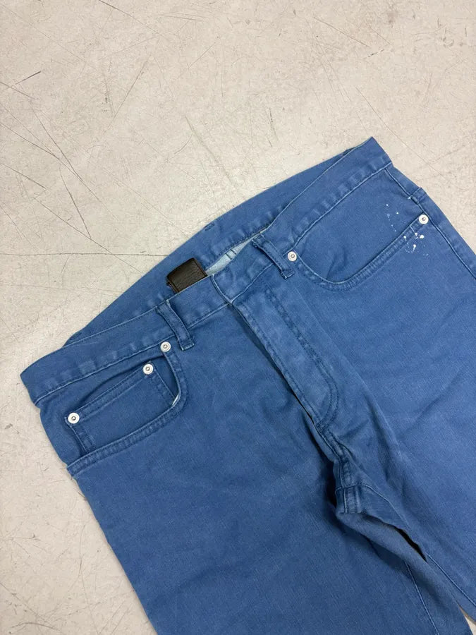 2010s Dior Royal Blue Painter Straight Denim Jeans by Kris Van Assche zLlMbtG 5