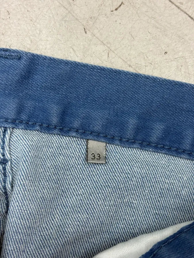 2010s Dior Royal Blue Painter Straight Denim Jeans by Kris Van Assche zLlMbtG 12