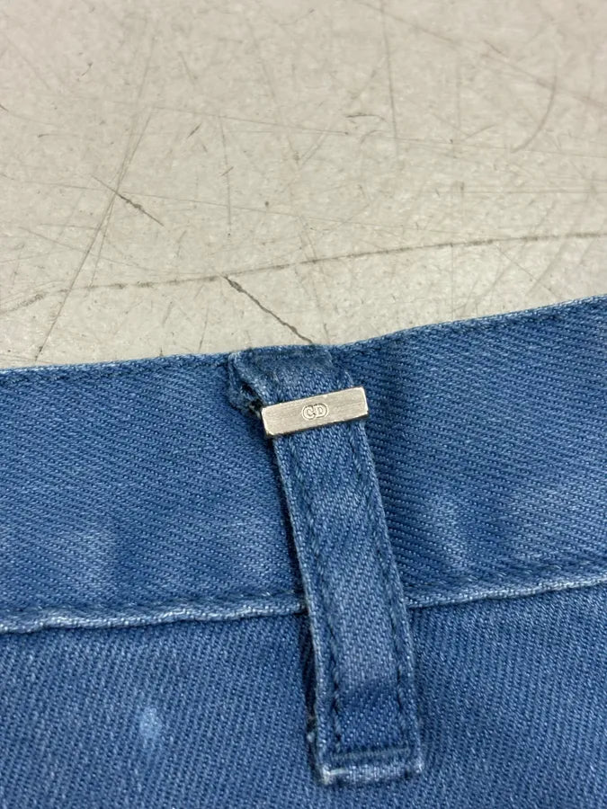 2010s Dior Royal Blue Painter Straight Denim Jeans by Kris Van Assche zLlMbtG 10