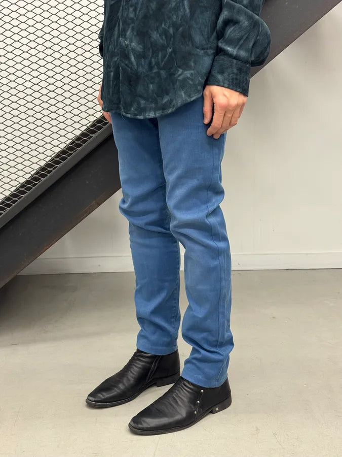 2010s Dior Royal Blue Painter Straight Denim Jeans by Kris Van Assche zLlMbtG 2