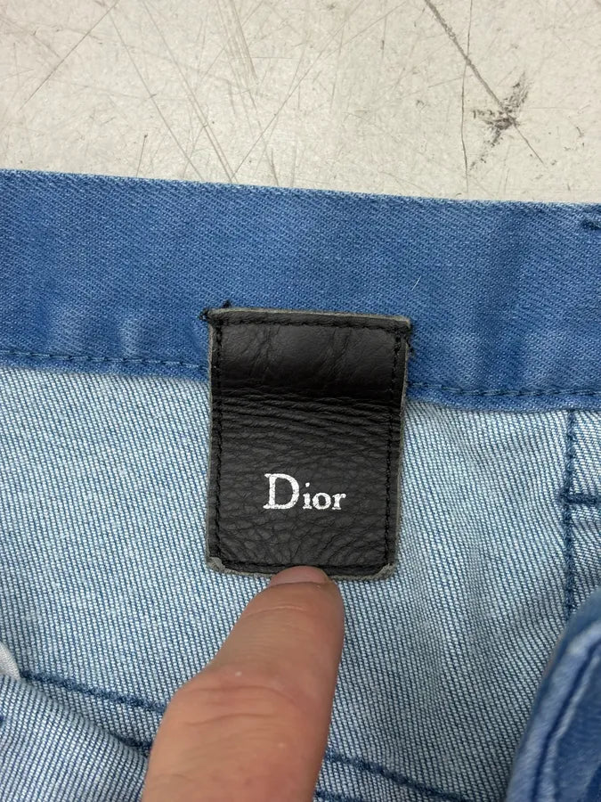 2010s Dior Royal Blue Painter Straight Denim Jeans by Kris Van Assche zLlMbtG 11