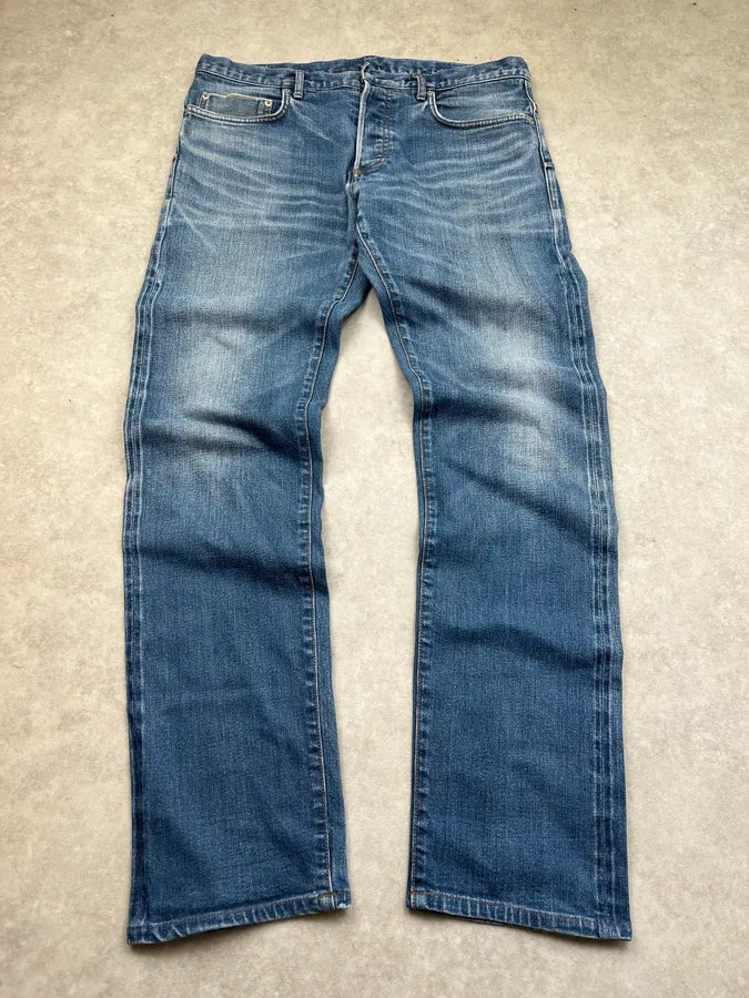 2000s Dior Slim Faded Blue Denim Jeans By Hedi Slimane GNvzdCH 0