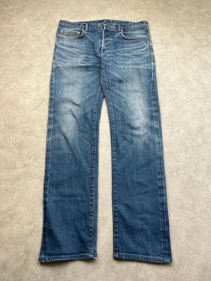2000s Dior Slim Faded Blue Denim Jeans By Hedi Slimane GNvzdCH 4
