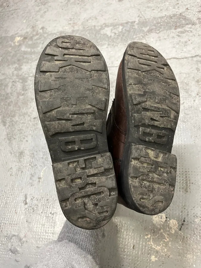 2000s Dirk Bikkembergs Army Brown Leather Boots mvkWHQl 5