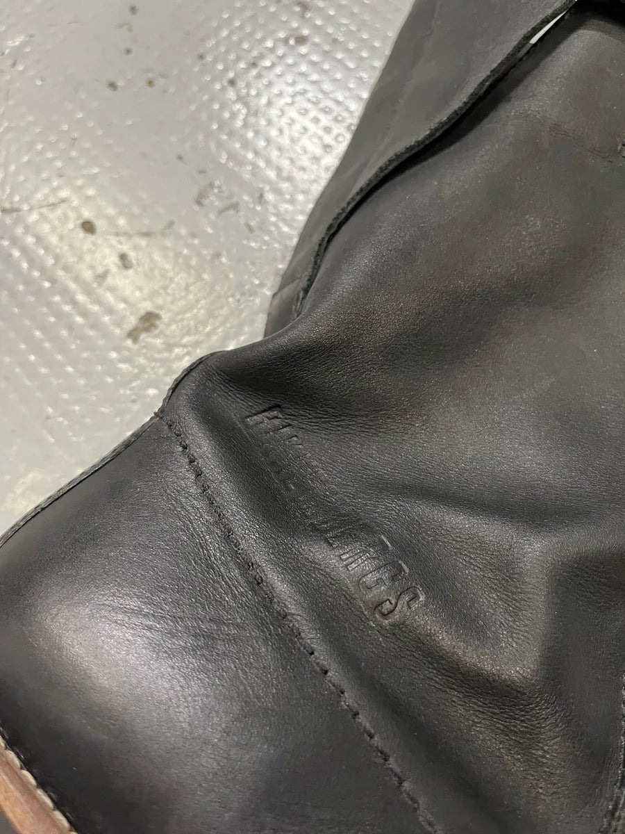 2000s Dirk Bikkembergs Black Ankle Leather Boots diNNxlO 7
