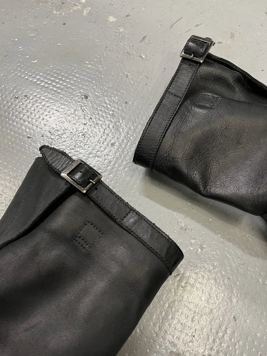 2000s Dirk Bikkembergs Black Ankle Leather Boots diNNxlO 8