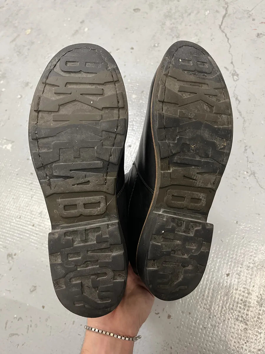 2000s Dirk Bikkembergs Black Ankle Leather Boots diNNxlO 9