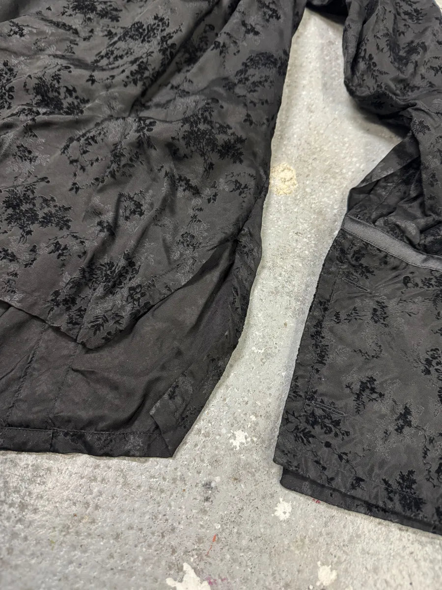 2000s Dirk Bikkembergs Black Embroidered Light Royal Shirt (L) 8