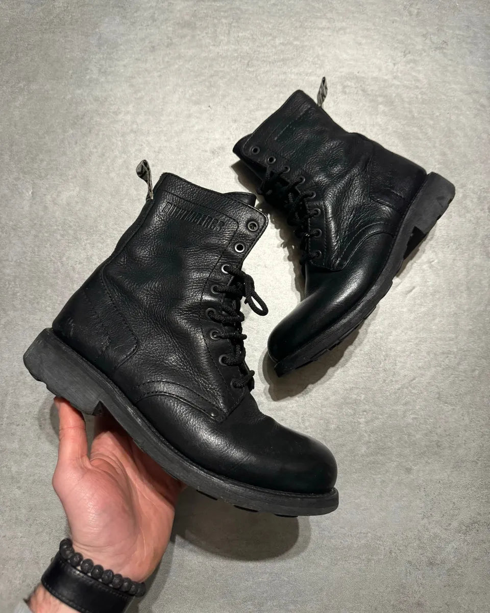2000s Dirk Bikkembergs Black High Leather Boots (40eu/us7) 0