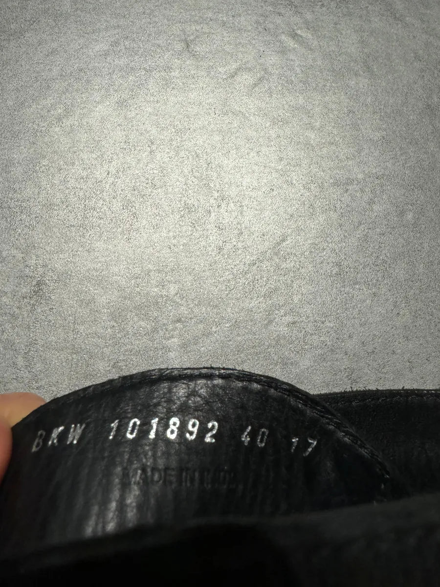 2000s Dirk Bikkembergs Black High Leather Boots (40eu/us7) 6