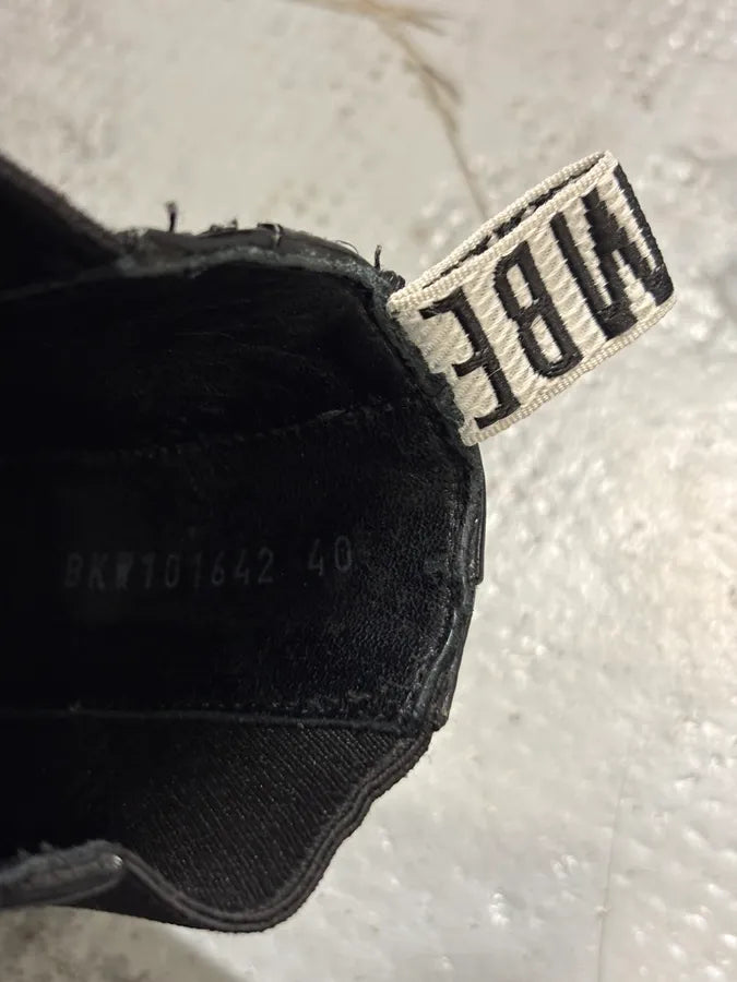 2000s Dirk Bikkembergs Black Leather Ankle Boots sZucbrS 8