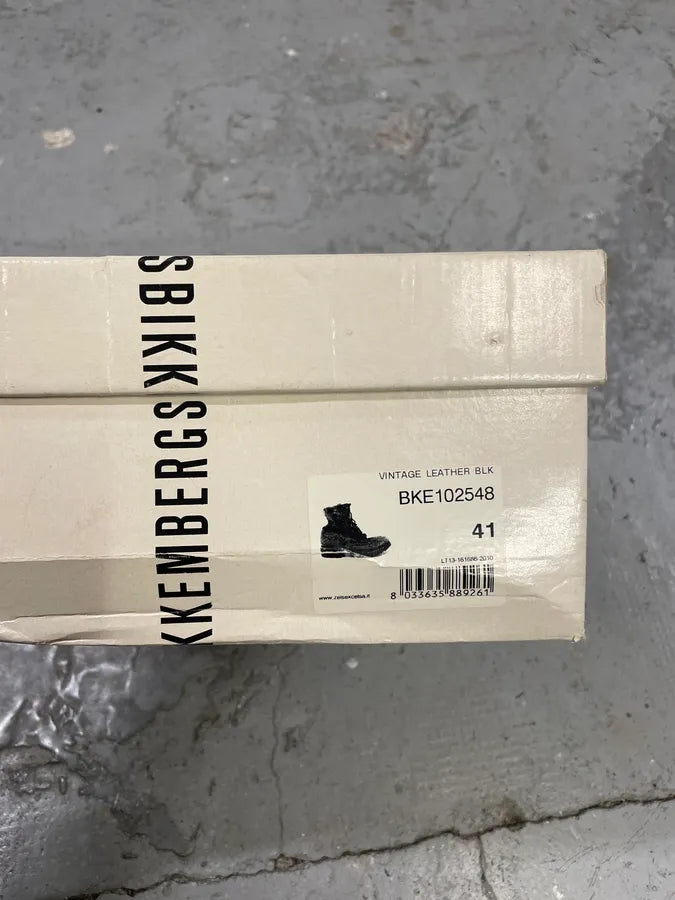 2000s Dirk Bikkembergs Black Leather High Boots (41eu/us8) MrpLPuD 12