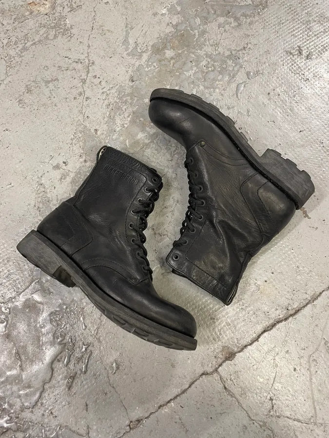 2000s Dirk Bikkembergs Black Leather High Boots (41eu/us8) MrpLPuD 5