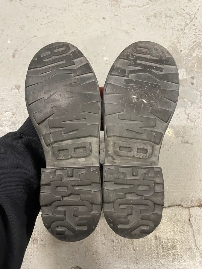 2000s Dirk Bikkembergs Black Leather High Boots (41eu/us8) MrpLPuD 7