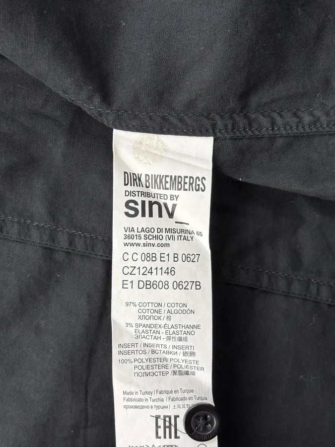 2000s Dirk Bikkembergs Black Mesh Hybrid Military Shirt RqGAEbc 13