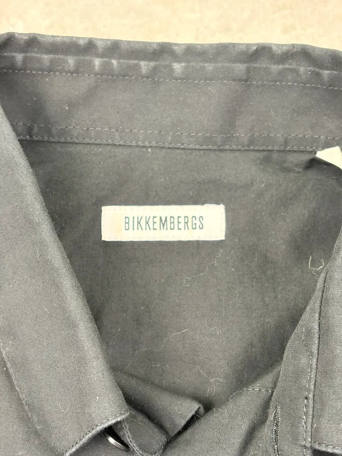 2000s Dirk Bikkembergs Black Mesh Hybrid Military Shirt RqGAEbc 10