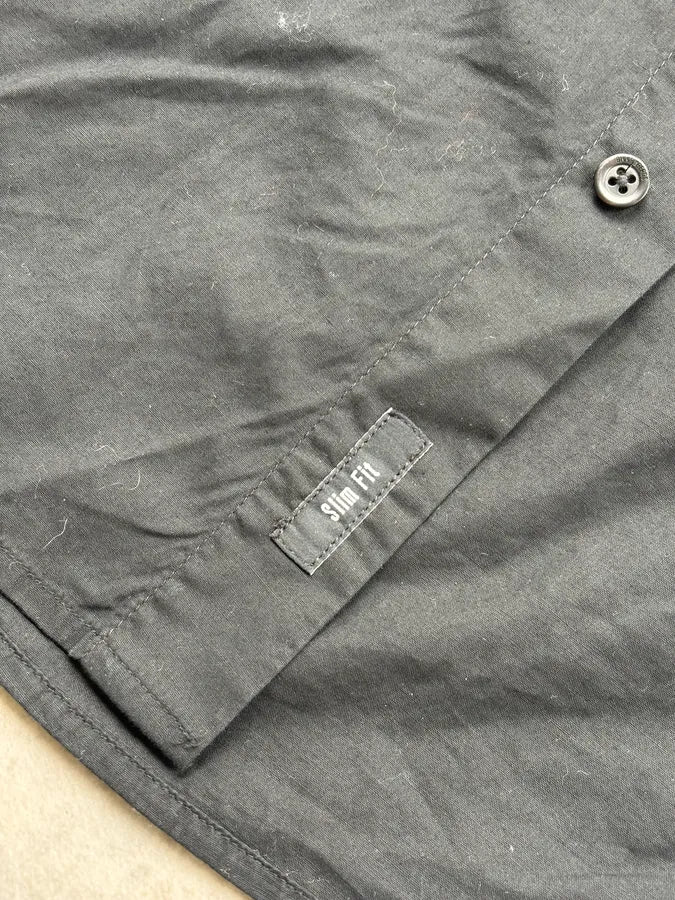 2000s Dirk Bikkembergs Black Mesh Hybrid Military Shirt RqGAEbc 12