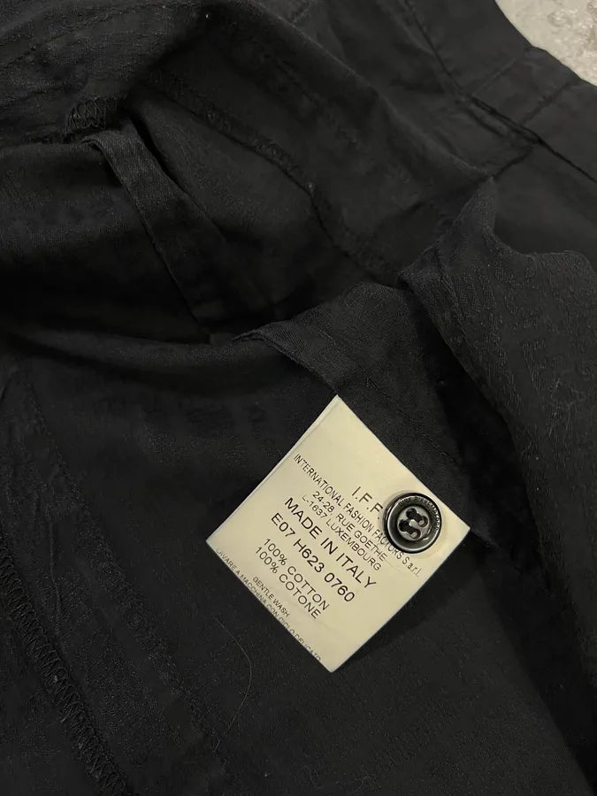 2000s Dirk Bikkembergs Black Short Sleeves Cargo Shirt uZYzKMF 8