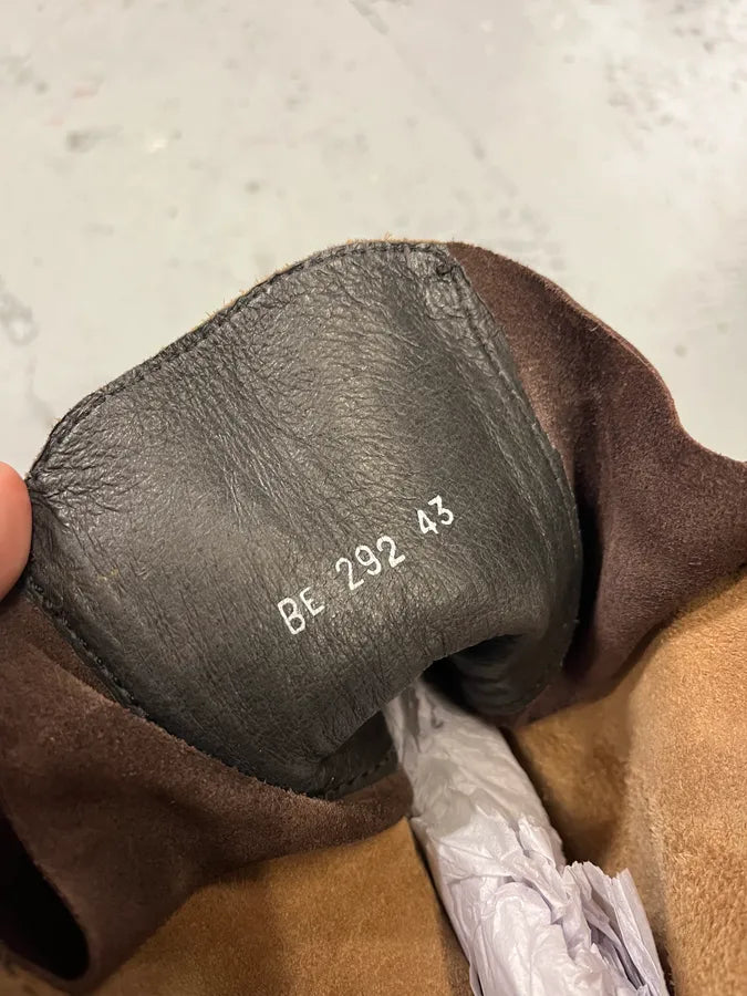 2000s Dirk Bikkembergs Brown Leather Combat Boots GFdxUlq 5