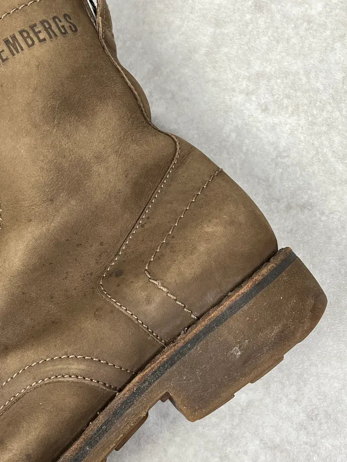 2000s Dirk Bikkembergs Brown Suede Leather Boots KgoRsvN 7