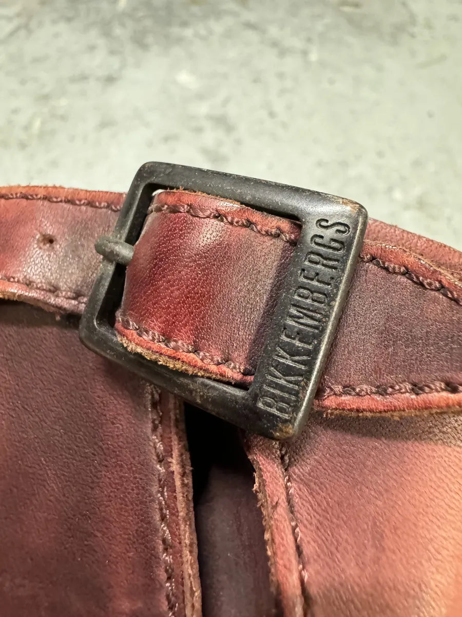 2000s Dirk Bikkembergs Burgundy Eroded Leather Ankle Boots mPERMTu 4