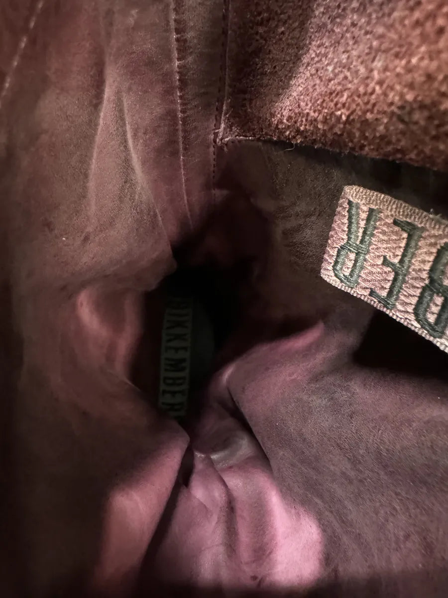 2000s Dirk Bikkembergs Burgundy Eroded Leather Ankle Boots mPERMTu 5